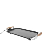 Elektrische Teppanyaki-Platte große Fläche 35x56 cm Boska farbe schwarz Ansicht mit Druckbereich