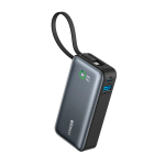 Personalisierbare Powerbank mit Schnellladung 10000 mAh Anker farbe schwarz