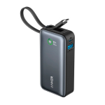 Personalisierbare Powerbank mit Schnellladung 10000 mAh Anker farbe schwarz zweite Ansicht