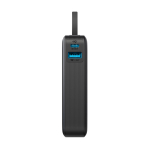 Personalisierbare Powerbank mit Schnellladung 10000 mAh Anker farbe schwarz fünfte Ansicht