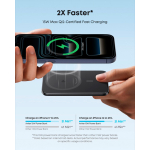 Ultraflache Powerbank mit kabellosem Laden 15W 5000 mAh Anker Nano farbe schwarz