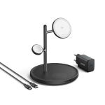 Anker MagGo kabellose Ladestation mit 3-in-1-Funktion, Qi2, 15 W farbe schwarz zweite Ansicht