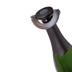 Ultradünner, wiederverwendbarer, auslaufsicherer Champagnerverschluss AdHoc Gusto farbe schwarz vierte Ansicht
