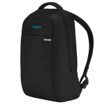 Minimalistischer Laptop-Rucksack für PC 16'' Incase Icon Lite farbe schwarz Ansicht mit Logo