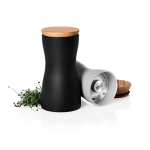 Salz- und Pfeffermühlen-Set mit Aromaschutzdeckel AdHoc farbe schwarz vierte Ansicht