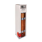 Doppel-Salz- und Pfeffermühle aus Akazienholz AdHoc Duomill farbe braun Ansicht mit Box