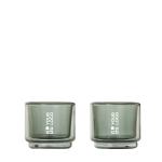 Stapelbare Espresso-Tassen aus doppelwandigem Glas 45 ml AdHoc Impact farbe transparent Ansicht mit Druckbereich