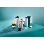 Auslaufsichere Thermotasse mit Doppelwand 500ml AdHoc Pulse farbe grau Lifestyle-Bild 3