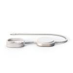 2-in-1-Ladekabel USB-C auf USB-C aus Aluminium, 15 W, Zens Pro 2 farbe weiß zweite Ansicht