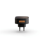 Kompaktes magnetisches Wireless-Ladegerät für Handy 15W Zens farbe schwarz Ansicht mit Logo