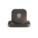 Magnetisches Nachttisch-Ladegerät Qi2 Sonderanfertigung USB-C 20 W Zens farbe schwarz Ansicht mit Logo