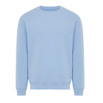 Unisex-Sweatshirt aus Fleece mit Rundhalsausschnitt in Modern Fit, 340 g/m², Iqoniq Torla farbe cyan-blau