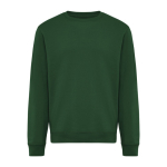 Unisex-Sweatshirt aus Fleece mit Rundhalsausschnitt in Modern Fit, 340 g/m², Iqoniq Torla farbe dunkelgrün
