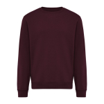 Unisex-Sweatshirt aus Fleece mit Rundhalsausschnitt in Modern Fit, 340 g/m², Iqoniq Torla farbe granatrot
