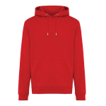 Unisex-Kapuzenpullover aus angerautem Sweatstoff, 340 g/m², Iqoniq Joshua farbe rot