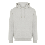 Unisex-Kapuzenpullover aus angerautem Sweatstoff, 340 g/m², Iqoniq Joshua farbe hellgrau