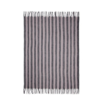 Gestreifte Decke aus Wolle und recyceltem Polyester 130 x 170 cm farbe grau dritte Ansicht
