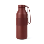 Doppelwandige Flasche aus recyceltem Edelstahl 500 ml farbe bordeaux