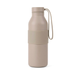 Doppelwandige Flasche aus recyceltem Edelstahl 500 ml farbe beige