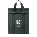 Minimalistischer Rucksack mit Laptopfach, 16 L Fassungsvermögen und 16” farbe grün Ansicht mit Druckbereich