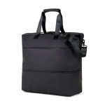 Erweiterbare Weekender-Reisetasche aus recyceltem Polyester, 54 l farbe schwarz zweite Ansicht