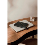 Set aus liniertem Notizbuch und Kugelschreiber in Geschenkbox, A5 farbe schwarz Lifestyle-Bild