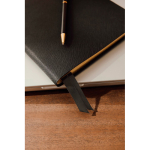 Set aus liniertem Notizbuch und Kugelschreiber in Geschenkbox, A5 farbe schwarz Lifestyle-Bild 2