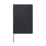A5-Notizbuch mit Softcover aus Recyclingpapier, liniert farbe schwarz