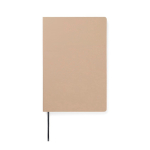 A5-Notizbuch mit Softcover aus Recyclingpapier, liniert farbe elfenbeinfarben