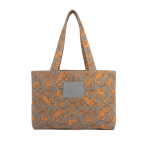 Beutel aus Baumwolle und Polyester mit breitem Boden und hochwertigem Aufdruck, 220 g/m² farbe grau erste Ansicht
