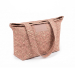 Beutel aus Baumwolle und Polyester mit breitem Boden und hochwertigem Aufdruck, 220 g/m² farbe rosa sechste Ansicht