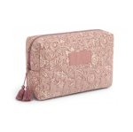 Kulturbeutel aus Baumwolle und Polyester mit festem Boden und hochwertigem Aufdruck, 220 g/m² farbe rosa Detailbild 4