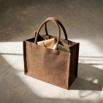 Große Tasche aus recycelter Baumwolle mit laminiertem Innenraum, 220 g/m² fünfte Ansicht