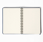Set aus A5-Notizbuch mit PU-Einband und Aluminium-Kugelschreiber mit blauer Tinte Detailbild 7