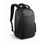 Wasserfester Hartschalenrucksack aus Polyester für 15,6-Zoll-Laptops farbe schwarz Detailbild 2