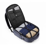Wasserfester Hartschalenrucksack aus Polyester für 15,6-Zoll-Laptops farbe köngisblau zweite Ansicht
