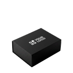 Präsentationsbox aus festem Karton mit Magnetverschluss, 1.200 g/m² farbe schwarz Ansicht mit Druckbereich