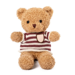 Teddybär aus Polyester mit personalisierbarem Strickpullover farbe natürliche farbe erste Ansicht