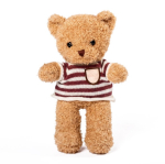 Teddybär aus Polyester mit personalisierbarem Strickpullover farbe natürliche farbe dritte Ansicht