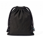 Schwarzer Beutel aus Fairtrade-Baumwolle, 105 g/m² farbe schwarz erste Ansicht