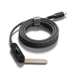USB-C-Ladekabel mit integriertem Smartphone-Halter, 10 W farbe schwarz erste Ansicht