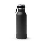 Flasche aus recyceltem Edelstahl mit Druckknopf, 480 ml farbe schwarz zweite Ansicht