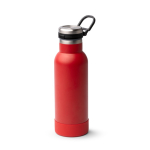 Flasche aus recyceltem Edelstahl mit Druckknopf, 480 ml farbe rot erste Gebrauchsansicht