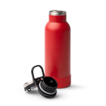 Flasche aus recyceltem Edelstahl mit Druckknopf, 480 ml farbe rot zweite Detailansicht