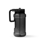 Sportflasche aus Kunststoff mit hochklappbarem Strohhalm und Griff, 1,5 l farbe schwarz zweite Ansicht