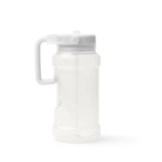 Sportflasche aus Kunststoff mit hochklappbarem Strohhalm und Griff, 1,5 l farbe weiß zweite Ansicht