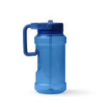 Sportflasche aus Kunststoff mit hochklappbarem Strohhalm und Griff, 1,5 l farbe köngisblau zweite Ansicht