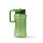 Sportflasche aus Kunststoff mit hochklappbarem Strohhalm und Griff, 1,5 l farbe dunkelgrün zweite Ansicht