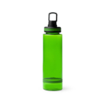 Transparente Trinkflasche aus recyceltem Kunststoff mit Trinkaufsatz und Griff, 750 ml farbe grün zweite Ansicht
