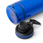 Transparente Trinkflasche aus recyceltem Kunststoff mit Trinkaufsatz und Griff, 750 ml farbe köngisblau dritte Detailansicht
